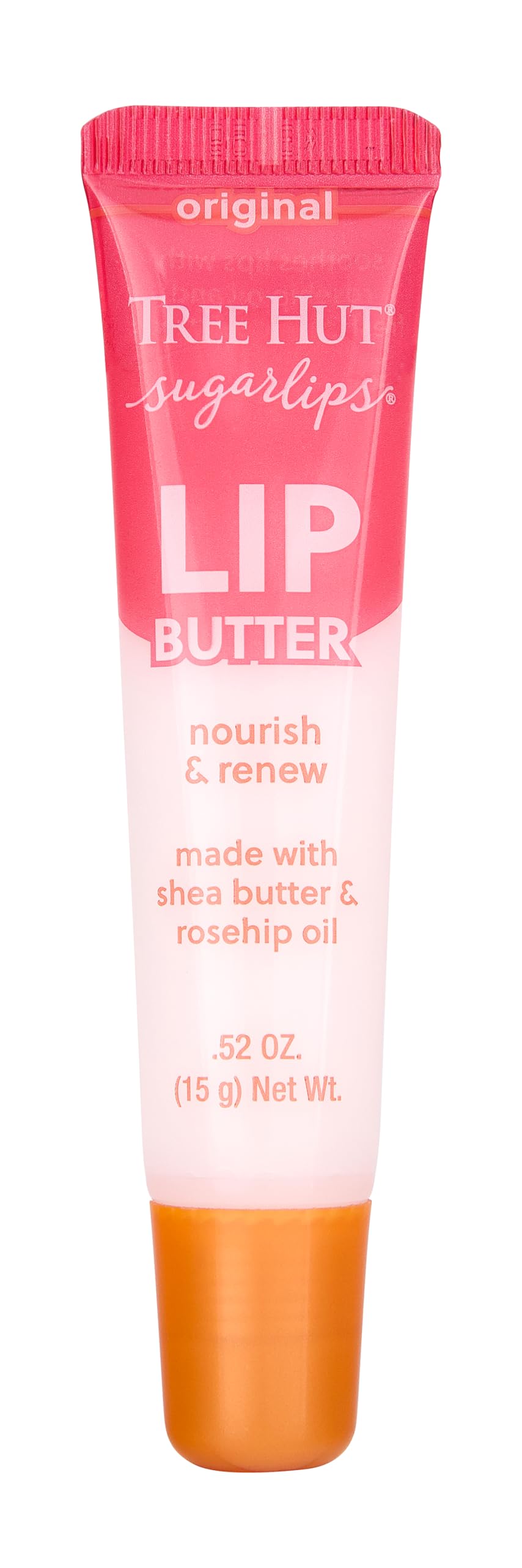 Tree Hut Sugarlips Original Lip Butter, Lock in Moisture & Nourish Skin for Full, Hydrated Lips, 0.52 Fl oz.