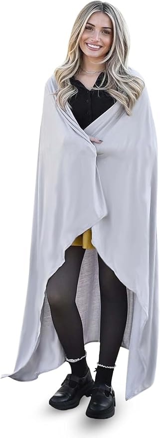 K E L O R Luxury Cooling Travel Blanket - Stretchy, Lightweight Soft & Breathable Shawl Wraps for Women