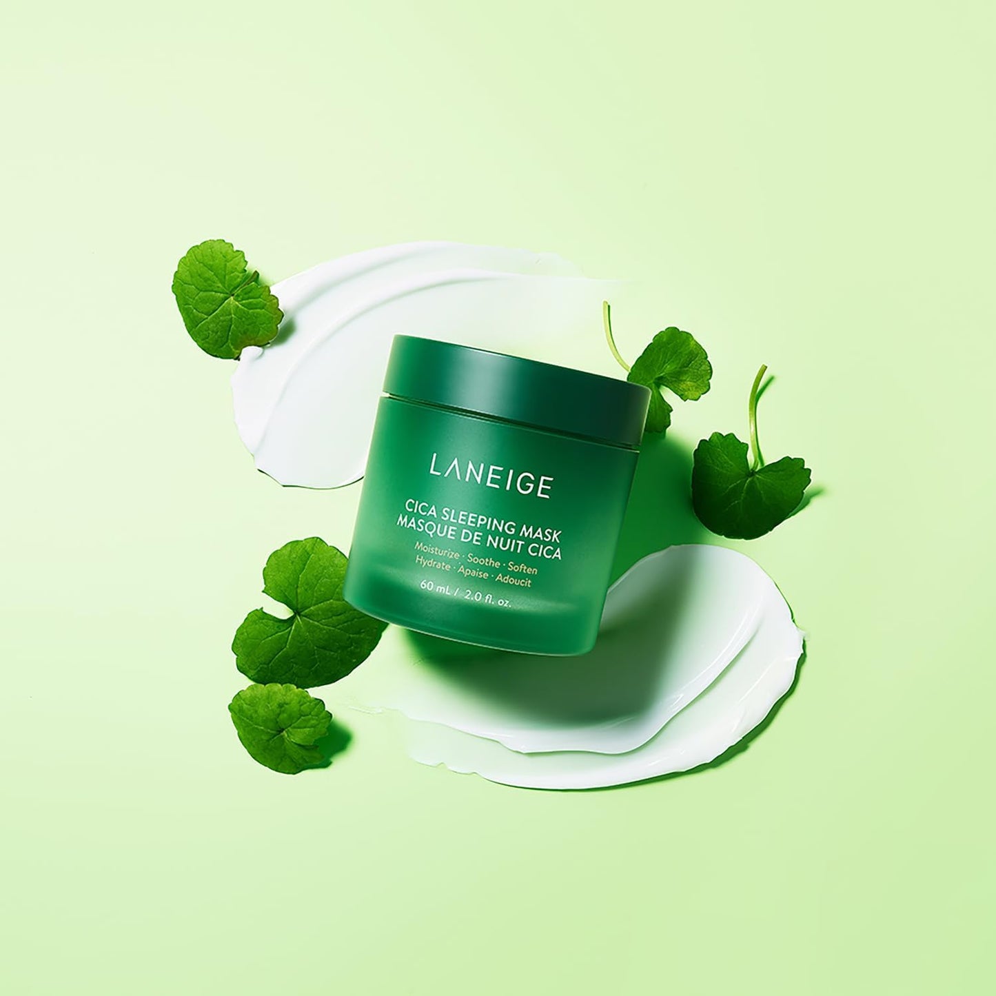 LANEIGE Cica Sleeping Mask: Soothing Overnight Mask with Centella & Fermented Forest Yeast Extract for Sensitive Skin & Moisture Barrier Repair