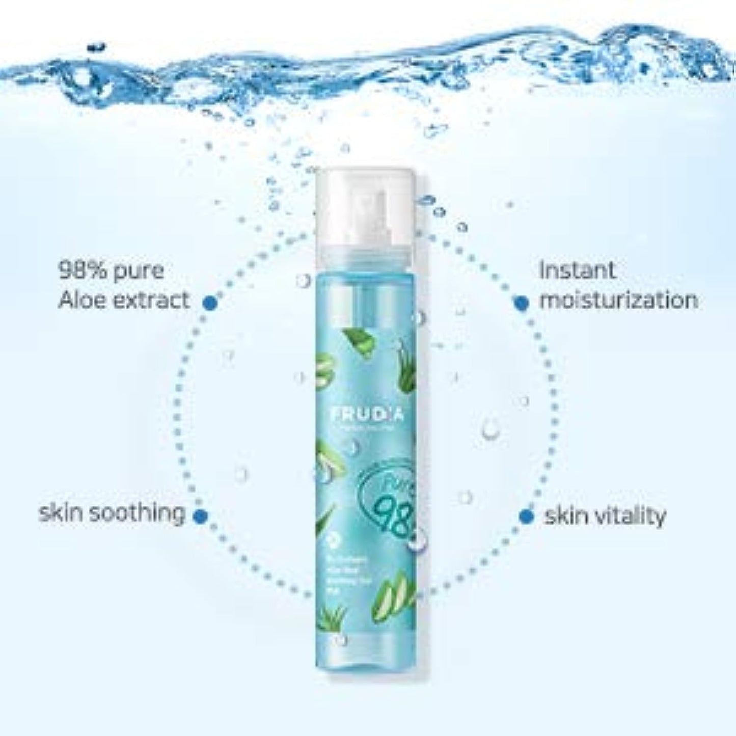 FRUDIA WELCOS My Orchard Aloe Real Soothing Gel Mist | Aloe Vera Gel Mist & Facial Moisturizer | Hydrating Face Mist | Korean Moisturizer & Facial Mist | Aloe Vera Gel Organic Mist (4.22 Fl. Oz)