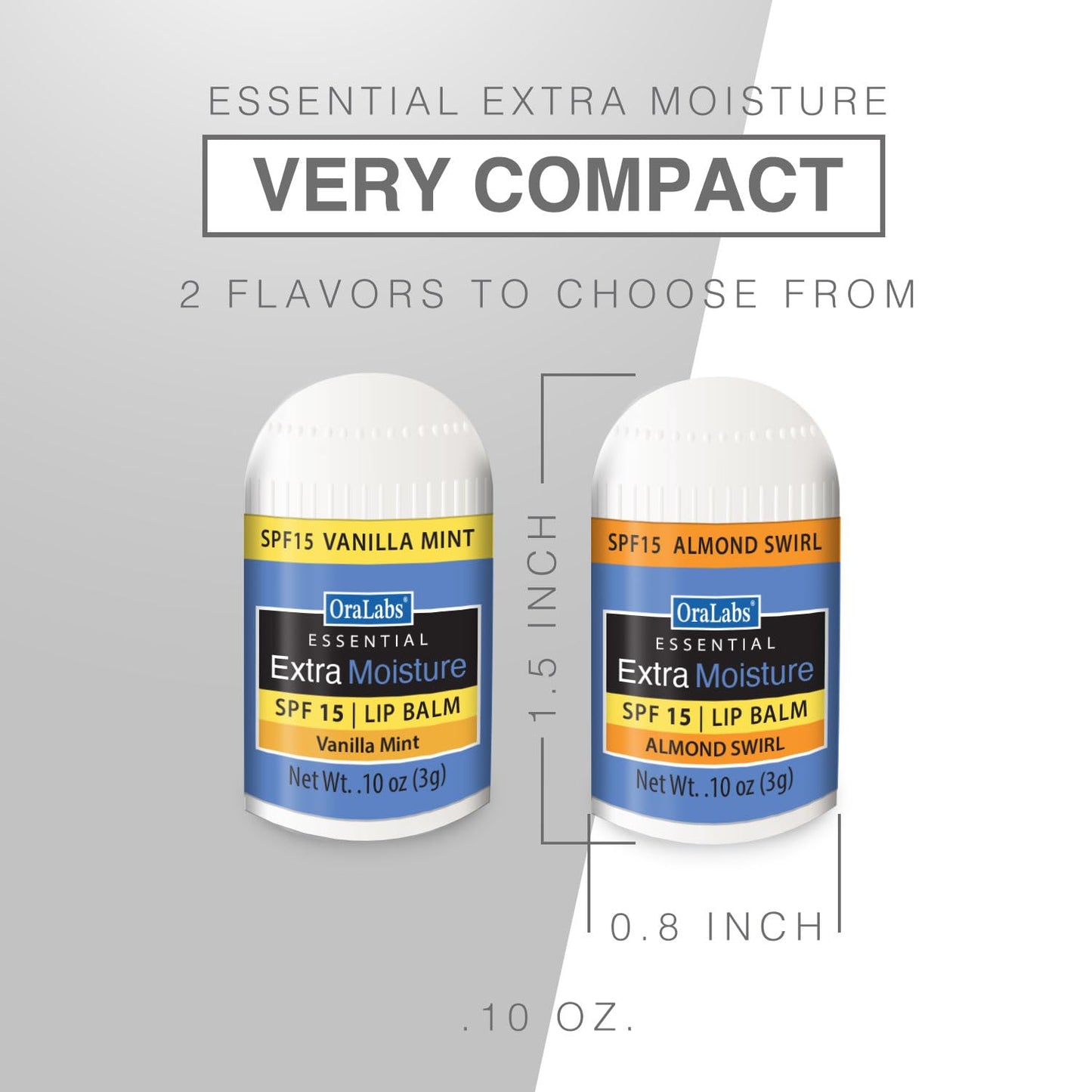 Essential Moisture Mini Lip Balm Variety Pack – 12 Count – 6 Almond Swirl + 6 Vanilla Mint – SPF 15 Lip Care – Great for Weddings, Parties, Favors, and Everyday Use