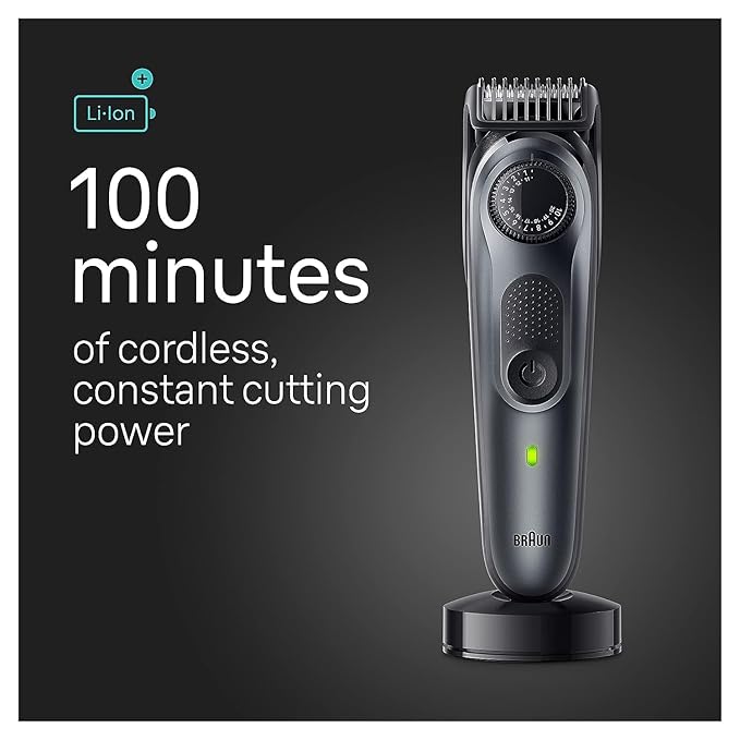 Braun All-in-One Style Kit Series 5 5490, 9-in-1 Trimmer for Men with Beard Trimmer, Body Trimmer for Manscaping, Hair Clippers & More, Ultra-Sharp Blade, 40 Length Settings, Waterproof