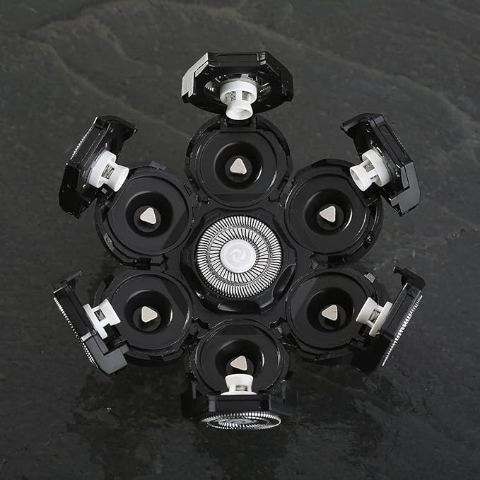 7 Blades Compatible with Wyklaus SHPAVVER shaver Head Shaver Replacement Heads 7 Heads for Many Main Brands Electric Shaver Razor Bald Men Head Shaver Blades