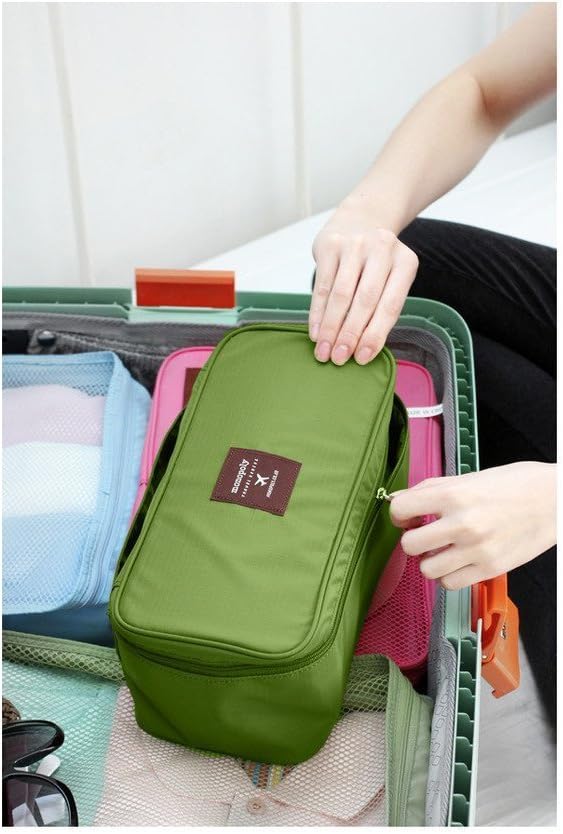 vanki 1 pc Portable Travel Drawer Dividers Closet Organizers Bra Underwear Storage Bag,Pink