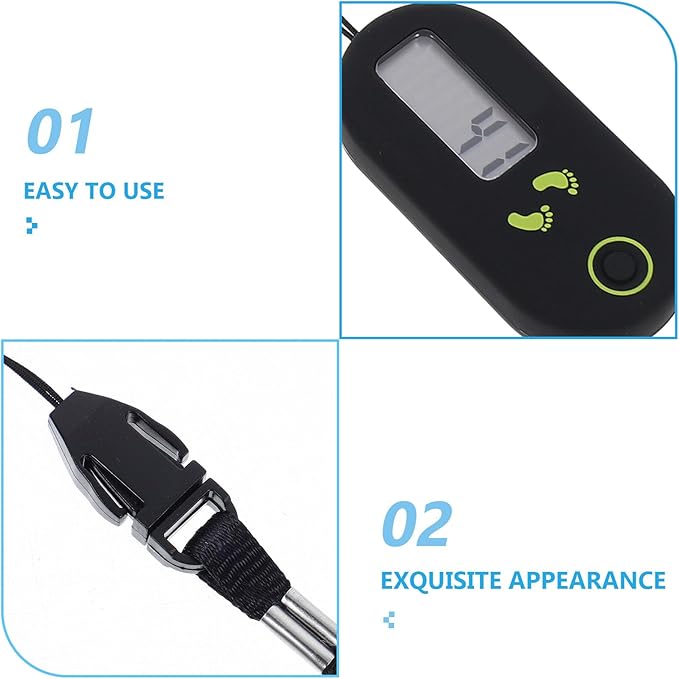 BESPORTBLE 3D Digital Pedometer - Best Clip on Step Counter with Large Digital Display for Walking, Running & Fitness Tracks Steps Pedometer for Men, Women, Seniors & Kids