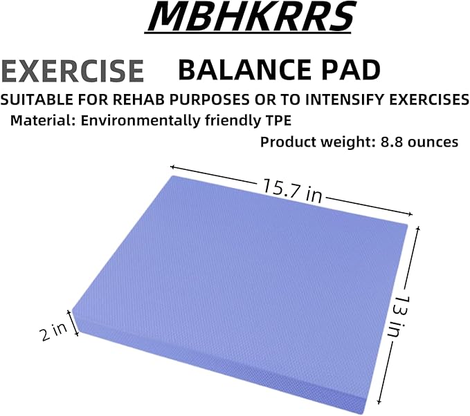 Balance Pad – Stability Trainer for Balance, Stretching, Physical Therapy, Exercise, Mobility, Rehabilitation and Core Training Non-Slip Closed Cell Foam Premium Balance Pad Knee Pad