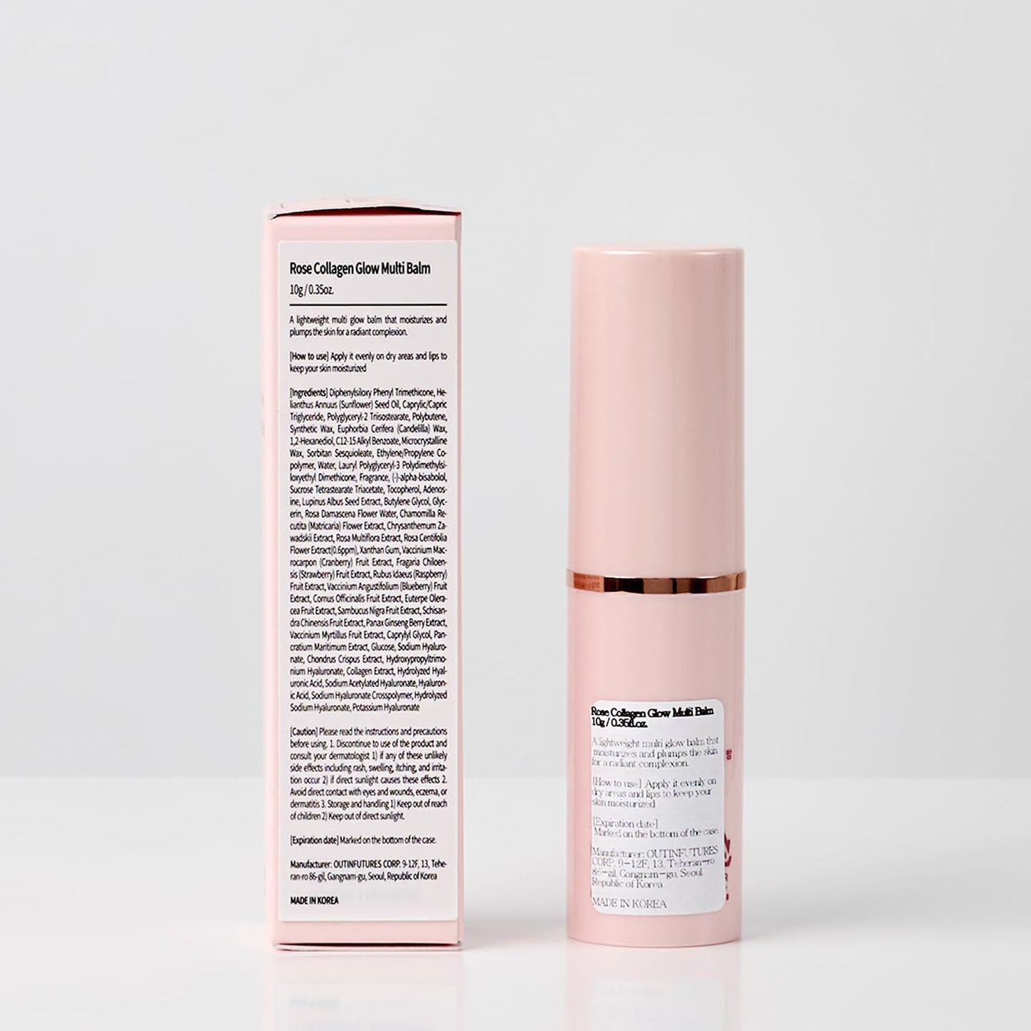 MIGUHARA Rose Collagen Glow Multi Balm | Korean Skincare | All-in-One Hydrating Multi Balm Stick (10g/0.35 oz.)