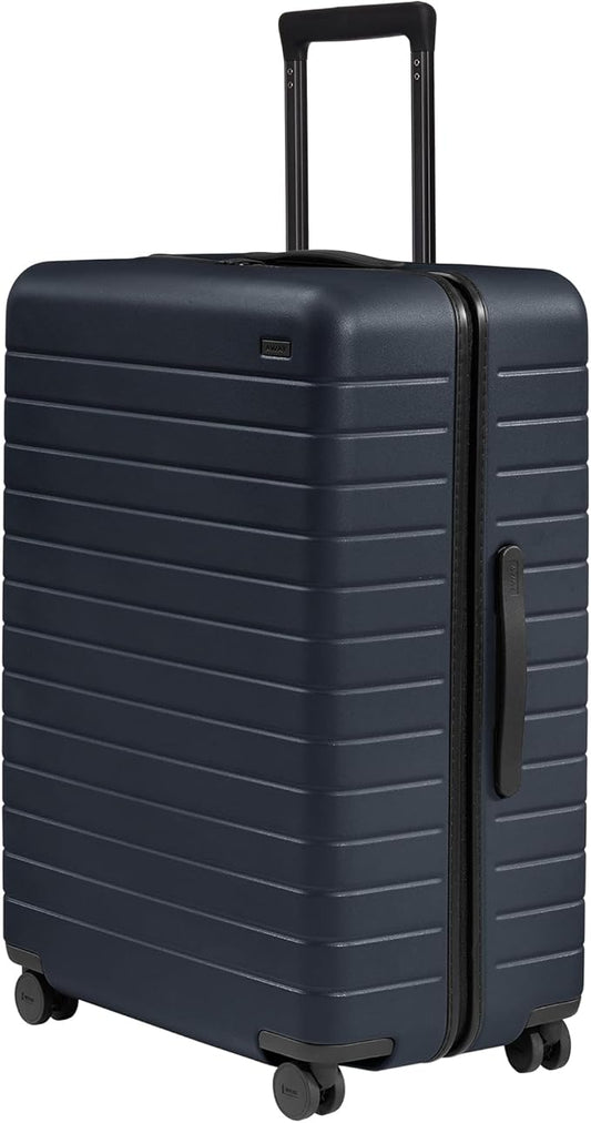 Away Large Checked Luggage, 29 Inch Hardside Suitcase with Spinner Wheels, Lightweight & Durable, TSA Lock, Navy Blue