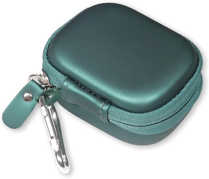 CaseSack Case for Lab Go Pop+, Go Air Pop, Air, Air Tones+/ Tones, JBuds Mini True Wireless Earbuds, Compact Organizer for The Charger case and Charger Cord (Green)