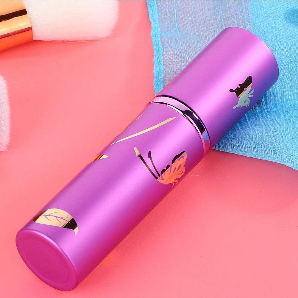 Portable Refillable Perfume Bottle, travel perfume bottle refillable Mini Refillable Bottle, Aluminum housing Atomizer Empty Cosmetic Spray Bottle 10ml (04)