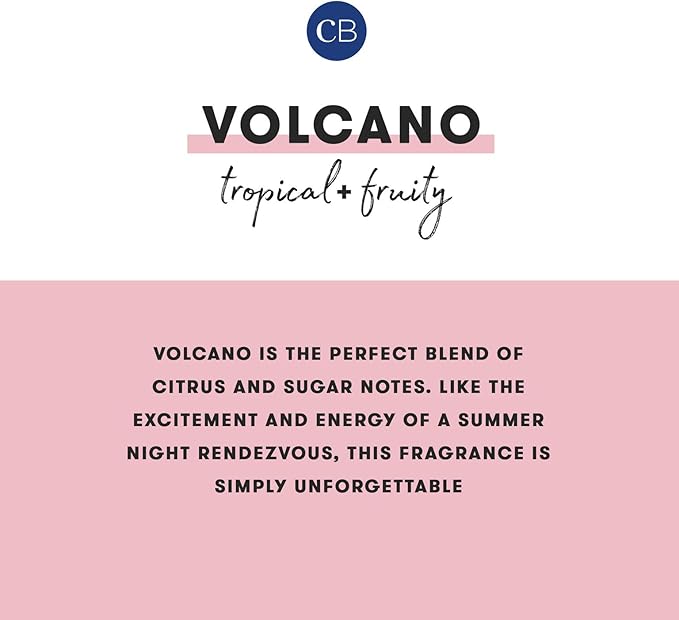 Capri Blue Volcano Scented Mini Tin Jar Candle - Printed Mini Tin Candles for Home Scented with Tropical Fruit & Sugared Citrus - Long Lasting Soy Wax Blend (Iced Matcha Green, 3 oz)