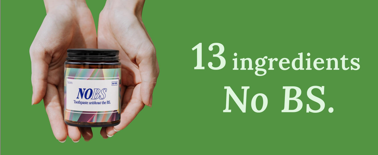 NOBS (No Bad Stuff) Toothpaste Tablets - Nano Hydroxyapatite, Fluoride & Plastic Free, Eco & Travel Friendly - Remineralize with NHA (3 Month)