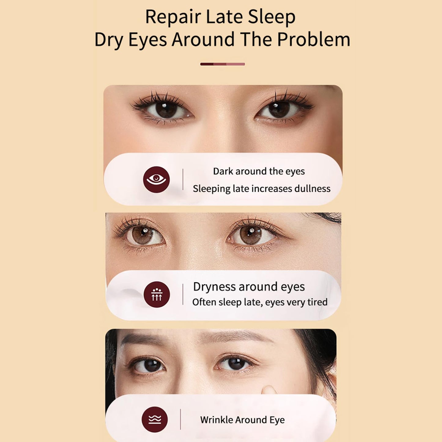 BLUE LOVE Anti-Aging Eye Cream – Reduces Dark Circles & Puffiness, Moisturizing Under-Eye Bags & Fast-Absorbing Wrinkle Treatment for Men & Women, 0.7oz