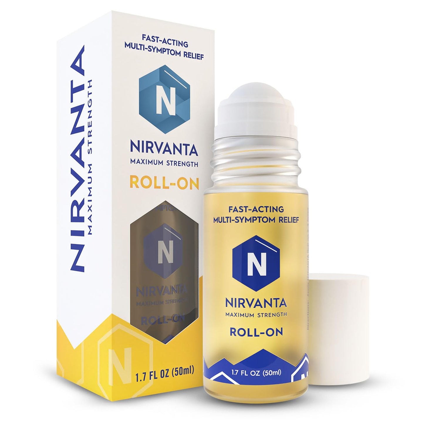 Natural Nerve Comfort Roll-On Oil 1.7oz – Fast-Absorbing with Rosehip, Frankincense and Myrrh - Soothing Support for Neck, Back & Joints – Lightweight and Non-Greasy