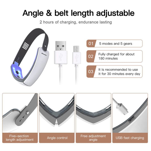 Aimanfun V-Face Electric Double Chin Device，Facial Lifting Machine with Intelligent Remote Control