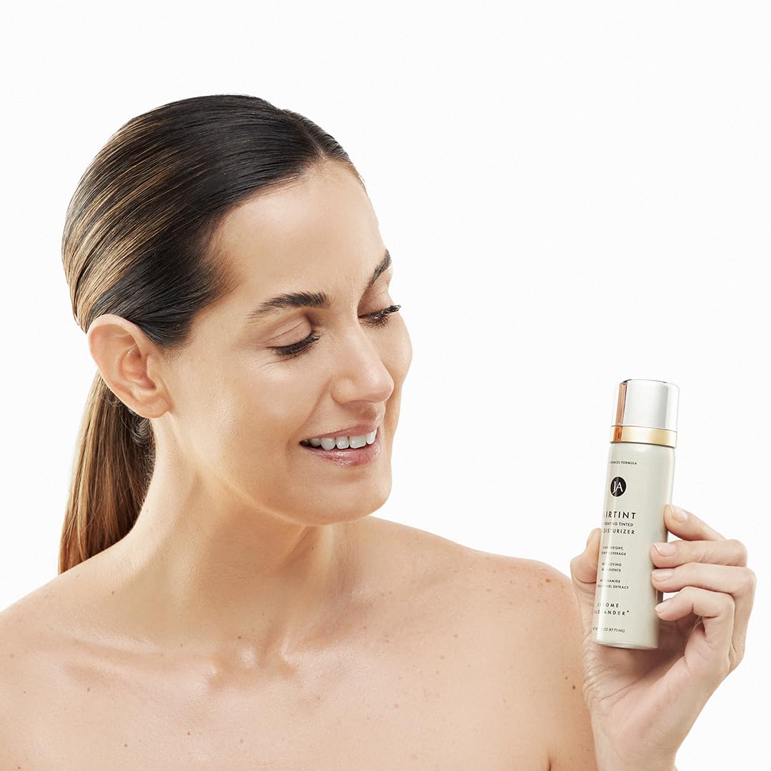 Jerome Alexander MagicMinerals AirTint Tinted Moisturizer AirBrush Spray Light Shade | Tinted Moisturizer Spray with Anti-Aging Ingredients | Fair