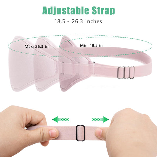 BeeVines 2 Pack 3D Sleep Mask Eye Mask for False Eyelash Extensions for Men & Women, Eye Mask for Sleeping with Adjustable Strap, 100% Blackout Eye Covers Night Sleep Blindfold for Yoga Travel