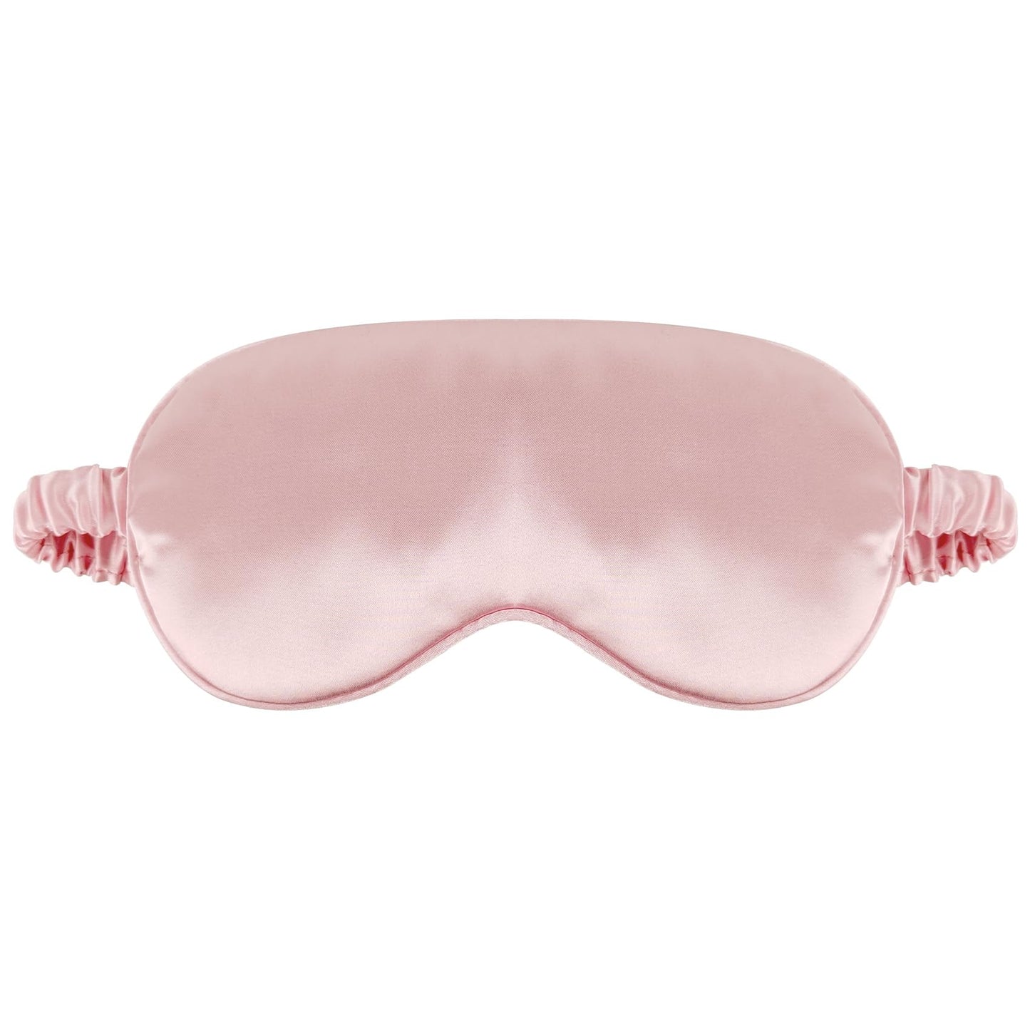 1 Pack Sleep Mask, Silk Eye Mask with Elastic Strap, Breathable Eye Mask for Sleeping,Travel, Girls, Women, Men (Pink)