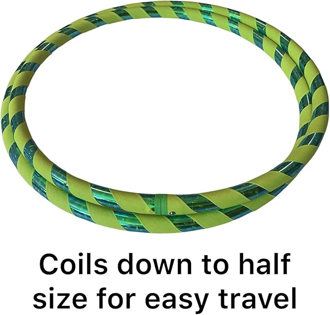Kids Hula Hoop | Lime Green Gecko, Medium (32") | Lighter Weight Yet Sturdy