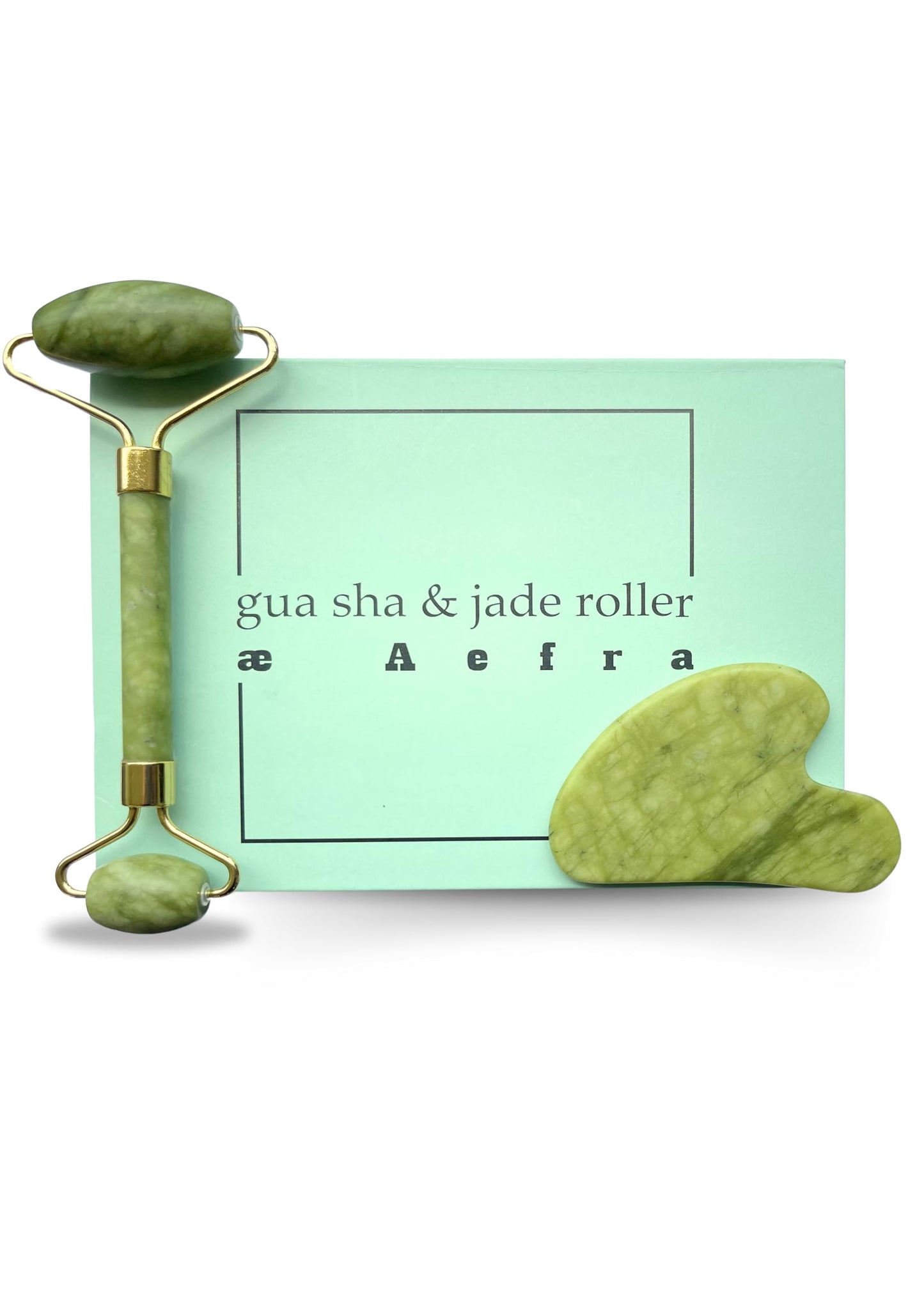 Gua Sha & Jade Roller Set, Facial Tools, for Face and Body Massage,Great for Skin Care,Anti Ageing Device,Wrinckle Remover,Jawline Shaper,Perfect Self Care Gift for Women and Man