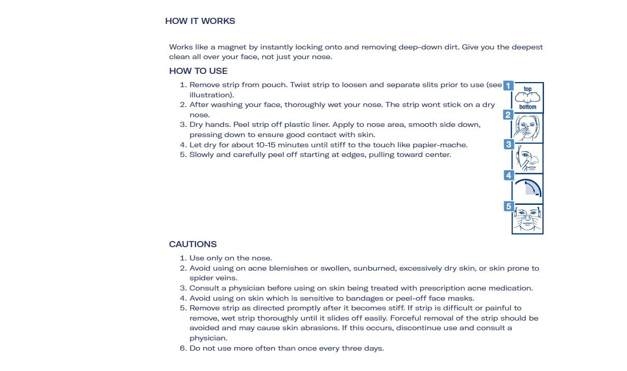 Bioré Original Blackhead Remover Strips, Deep Cleansing Nose Strips With Instant Pore Unclogging, Features C-Bond Technology, Oil-Free, Non-Comedogenic Use, 14 Count