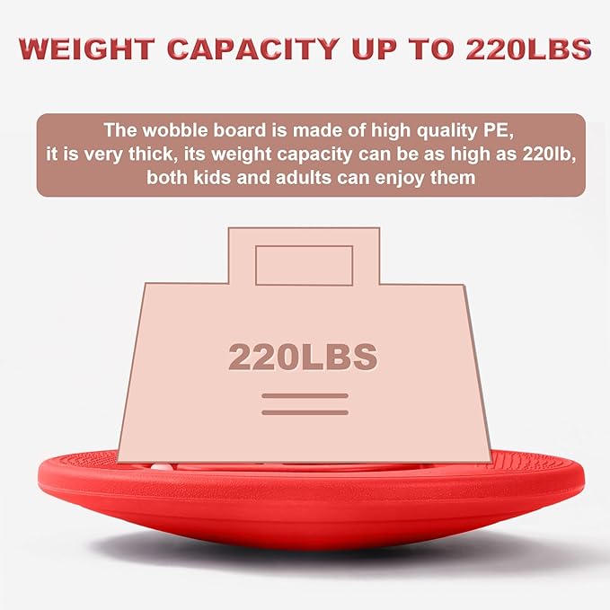 Kids Maze Balance Board - Wobble Trainer for Ski Surf Snowboard, Non-Slip Sensory Rocker Ages 3-12, Core Therapy & Skate Prep