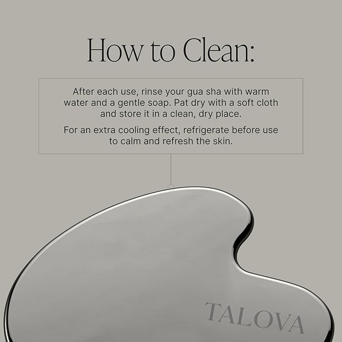 304-Grade Stainless Steel Gua Sha Facial Tool, Easing Facial Tension, Massage and Sculpting Tool for Face and Body, Encourage Lymphatic Drainage, Jawline Sculptor, Skin Care Gift
