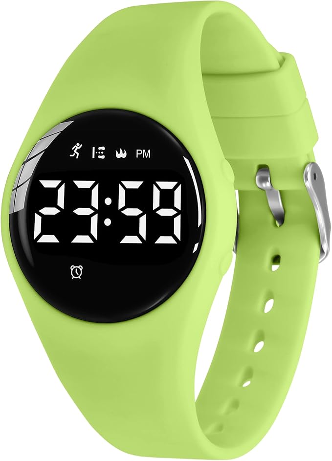 Kids Watches for Girls Boys Digital Sport Watch with Step Counter Pedometer Vibration Alarm Clock, No App Waterproof Fitness Tracker Kids Watch Boys Girls Teens Students Ages 5-16