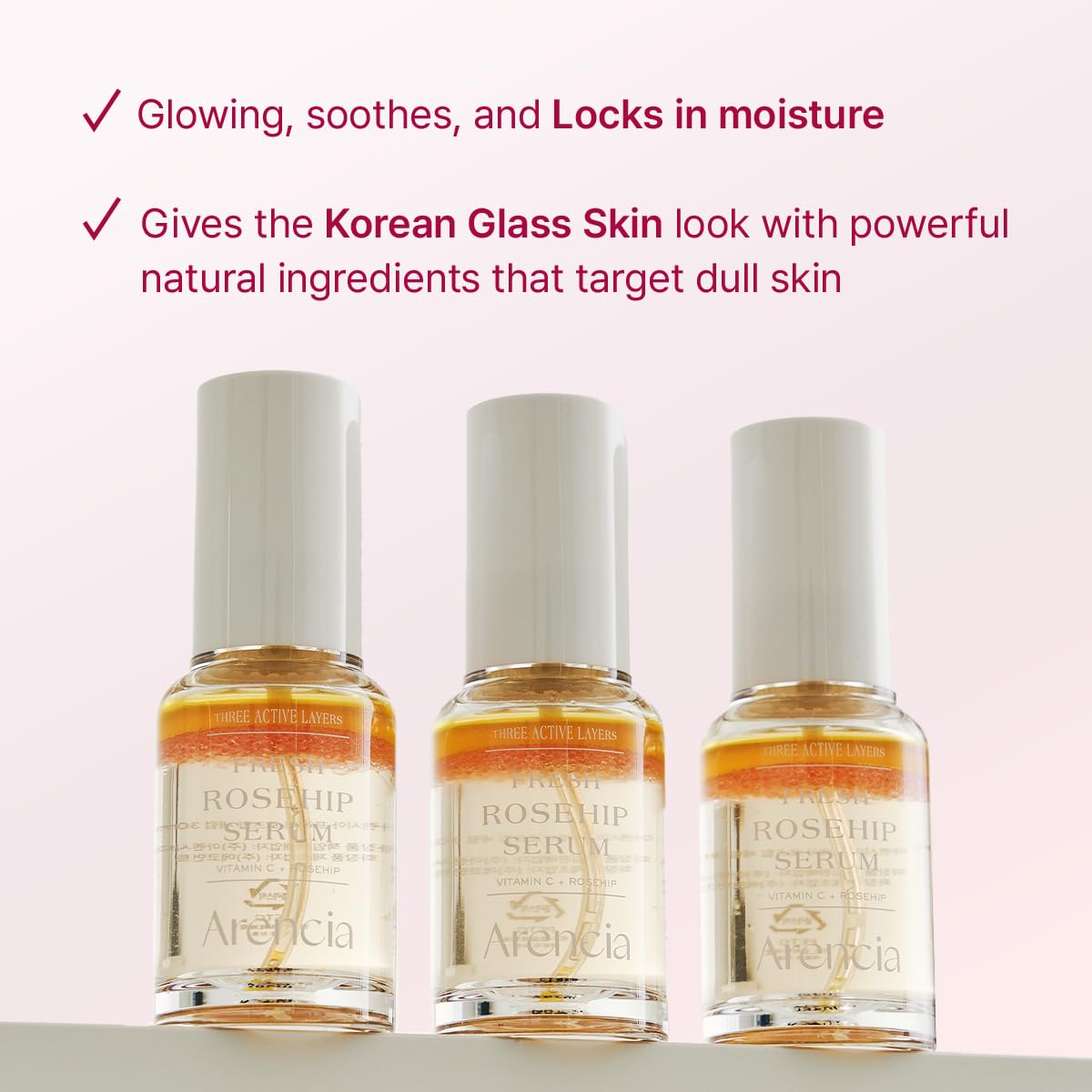 Arencia Fresh Rosehip Spray Serum Mist - Anti-aging, Deep Hydration, Anti Wrinkle, All in One Care - Korean Skincare