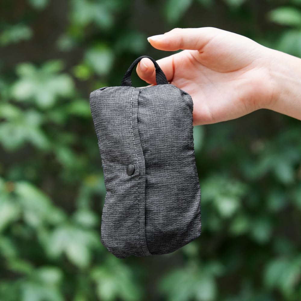 Peak Design Packable Shopping Tote, Charcoal, Zippable Ultralight Carry-All, Self-Healing Ripstop Shell, Microfiber Strap, Internal Pocket, Weather-Resistant Foldable Bag, Tote Bag for Women and Men