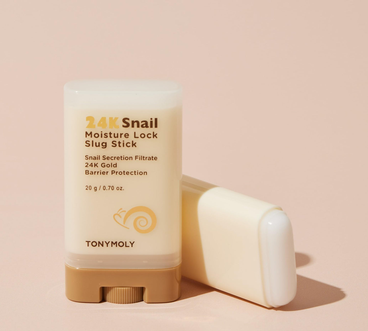 TONYMOLY 24K Snail Moisture Facial Stick – Hydrating Multi Balm with Snail Mucin & 24K Gold for Skin Barrier Protection, 20g