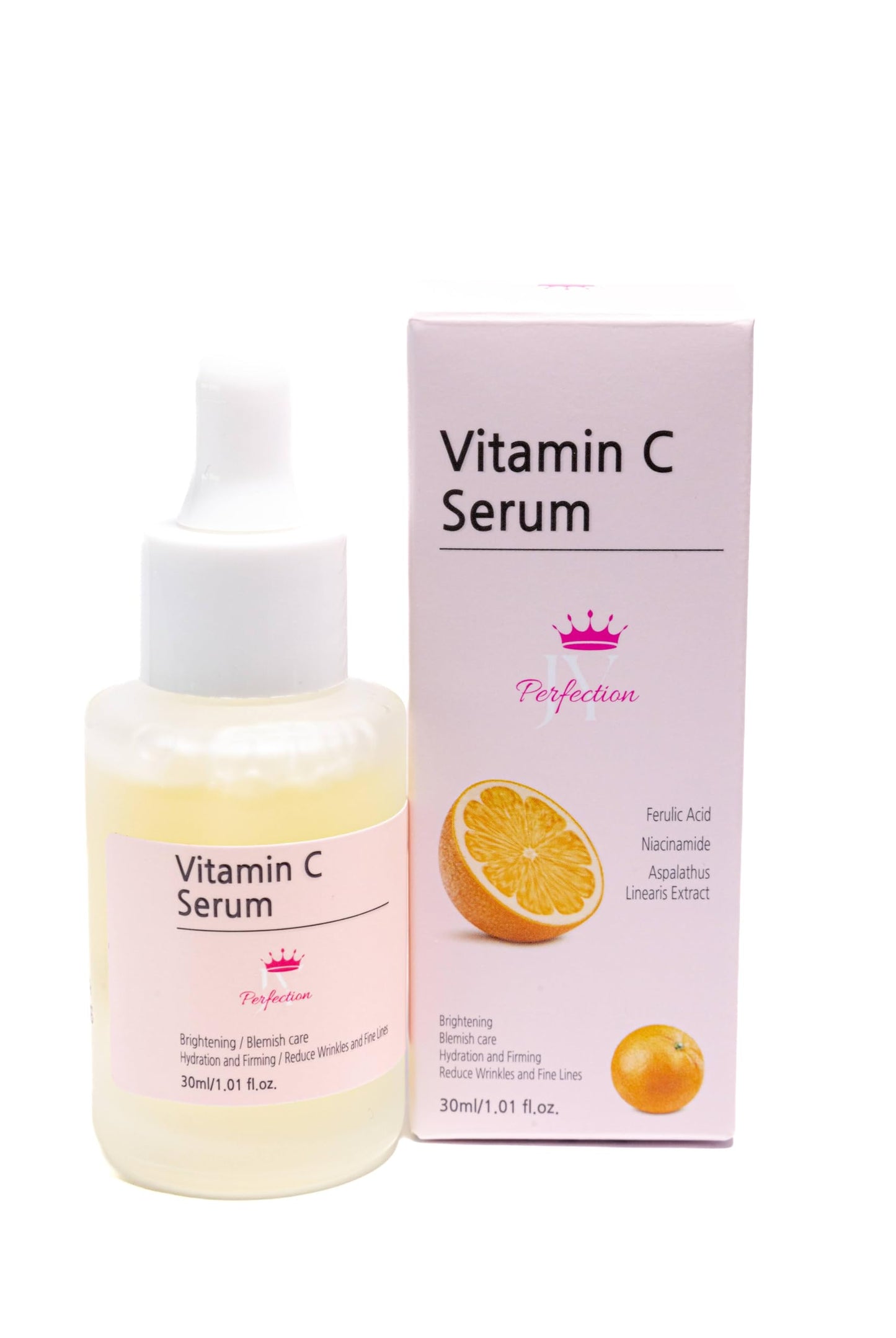 10% Vitamin C Serum – Face Serum - Korean - Brightening & Anti-Aging Formula with Ferulic Acid & Niacinamide – Improves Skin Tone, Dark Spots, Fine Lines & Wrinkles - Natural Ingredients 30ml