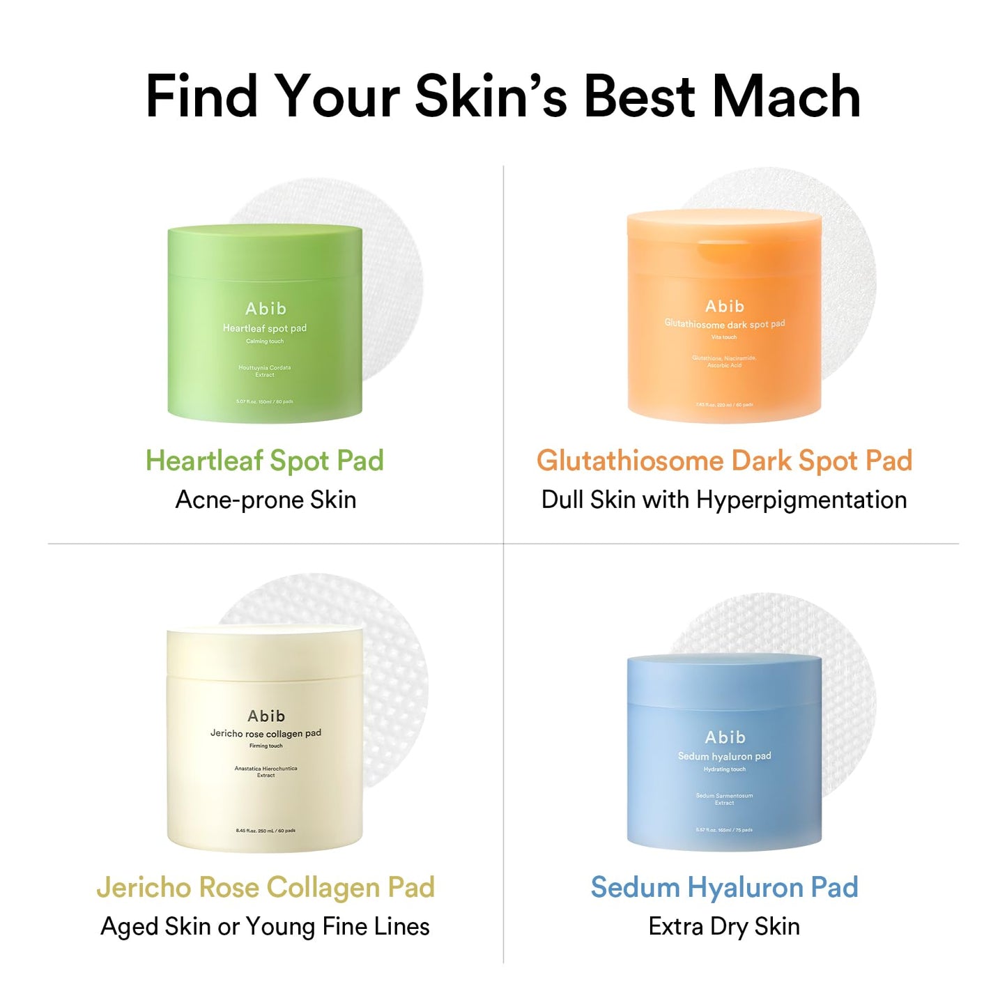 Abib Heartleaf Spot Pad Calming Touch Duo Set 160pads 10.14 fl. oz. | Korean Acne Soothing Toner Pads for Face, Cleansing, Disposable, Exfoliant, Skin Care