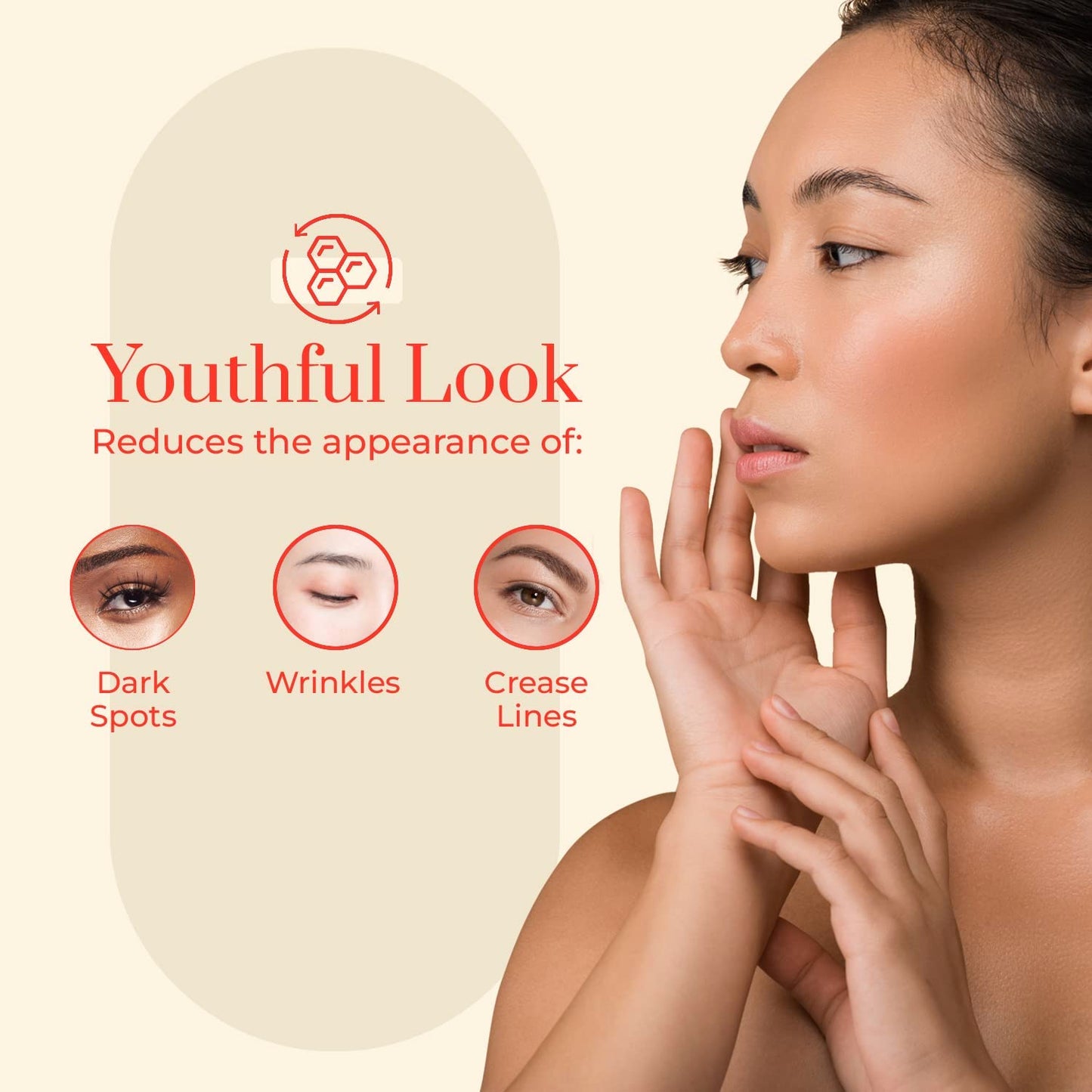 Clear Beauty Retinol & Goji Berry Under Eye Serum - Dermatologist Tested, Diminishes Fine Lines, Wrinkles, Eye Bags & Dark Circles , Clean Beauty, Cruelty-Free Korean Skin Care - All Skin Types