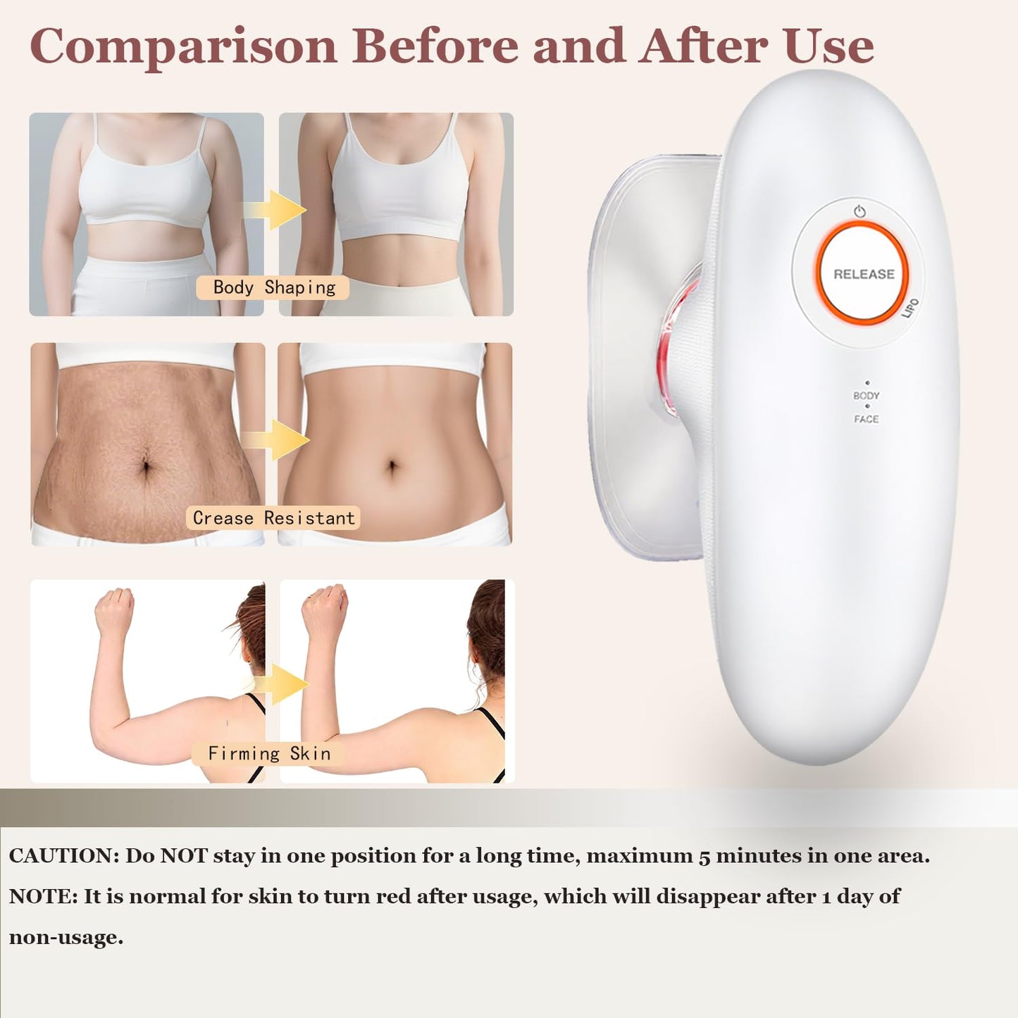 CENXIGO 3-in-1 Body Sculpting Machine,Portable 3 Modes Adjustable Body Contouring Machine for Belly, Waist, Arms, Leg-Massage Tool for Women