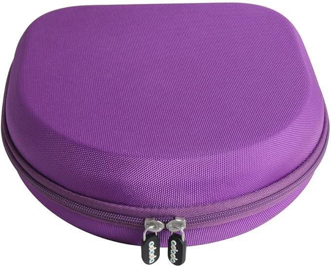 Adada Hard Travel Case for E7 Active Noise Cancelling Bluetooth Headphones (Purple)