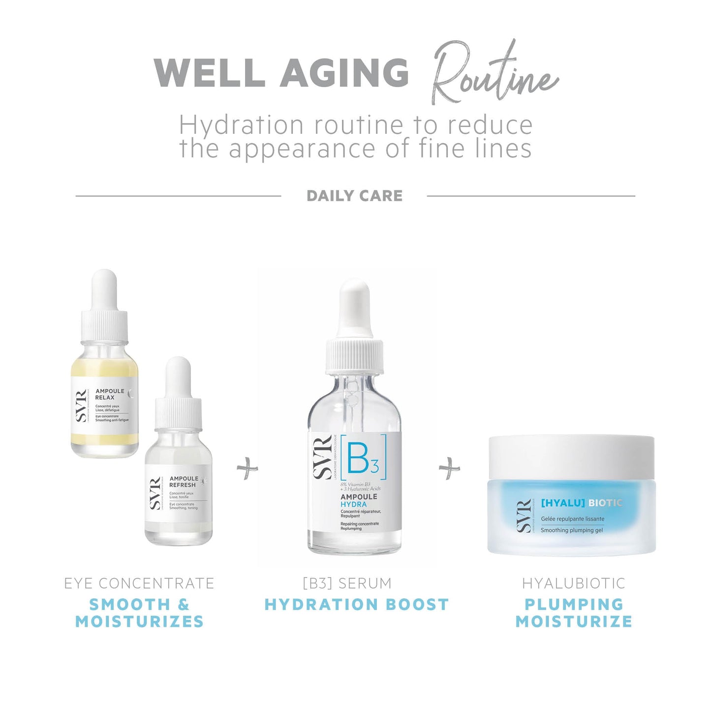 SVR HYALU Biotic Regenerating Face Moisturizer With Hyaluronic Acid, Vitamin C & Probiotics. Intensive Hydration For Normal to Oily Skin. Gel Texture Care, Made In France, 1.7 fl.oz.