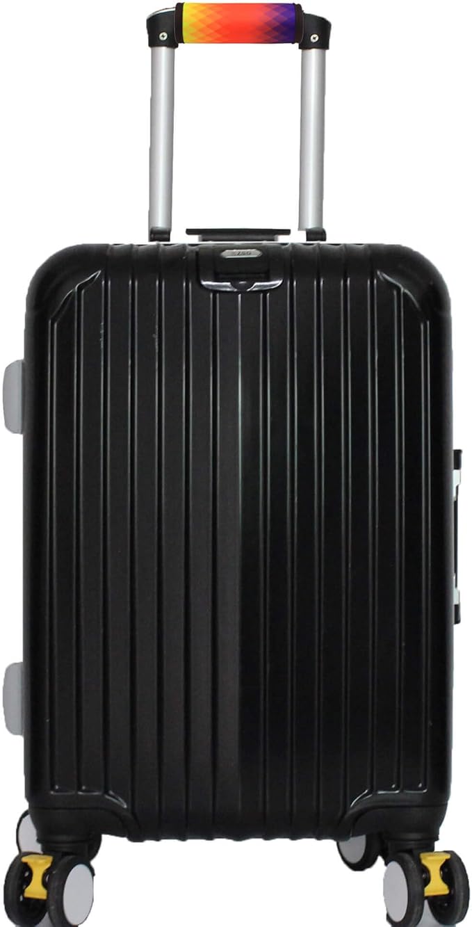 5 Pack Neoprene Luggage Handle Wraps Bright Luggage Tags/Identifiers/Marker/Grips Travel Accessories for Airplane/Flying/Luggage (Check(Orange))