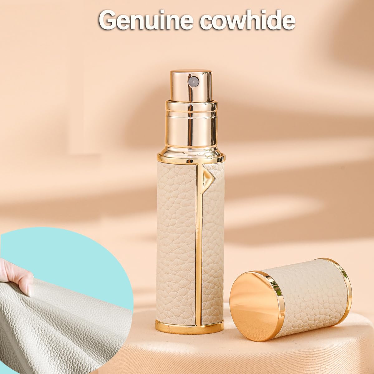 Travel Atomizer Portable Perfume Bottles Sprayer - Refillable Mini Perfume Bottle 5ml (White)