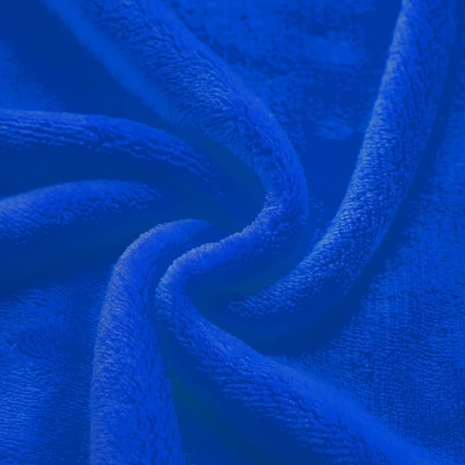 JIAHANNHA Royal Blue Throw Blanket Fleece Blanket Throw Size(50 by 70 Inches),Super Soft Cozy Plush Blanket for Couch Sofa Bed,Lightweight Warm Bed Blankets for Adults,All Season