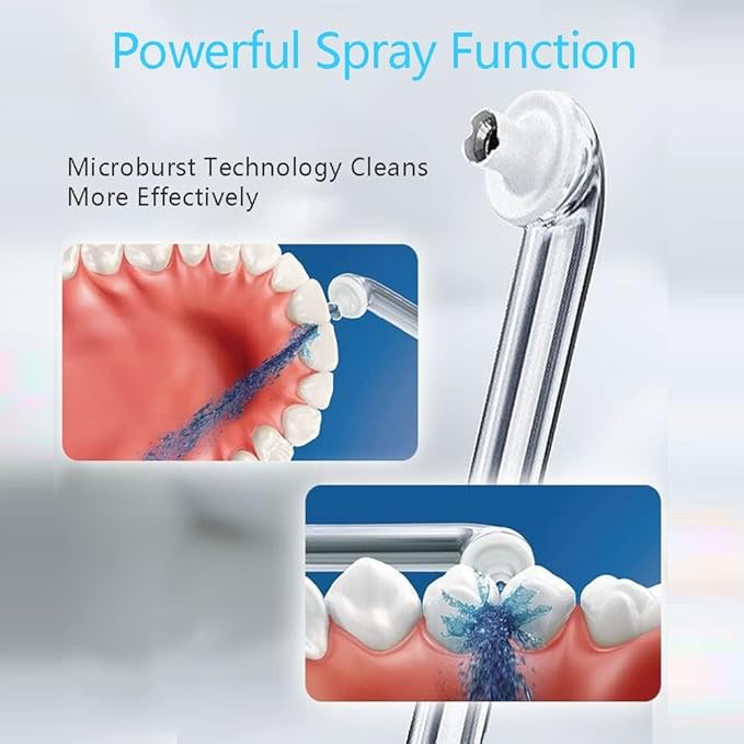 2PCS Oral Irrigator Nozzle Fit for Philips Soni care AirFloss Ultra HX8032/HX8331/HX8332/HX8340/HX8341/HX8381, Generic Soni care Flosser Replacement Heads