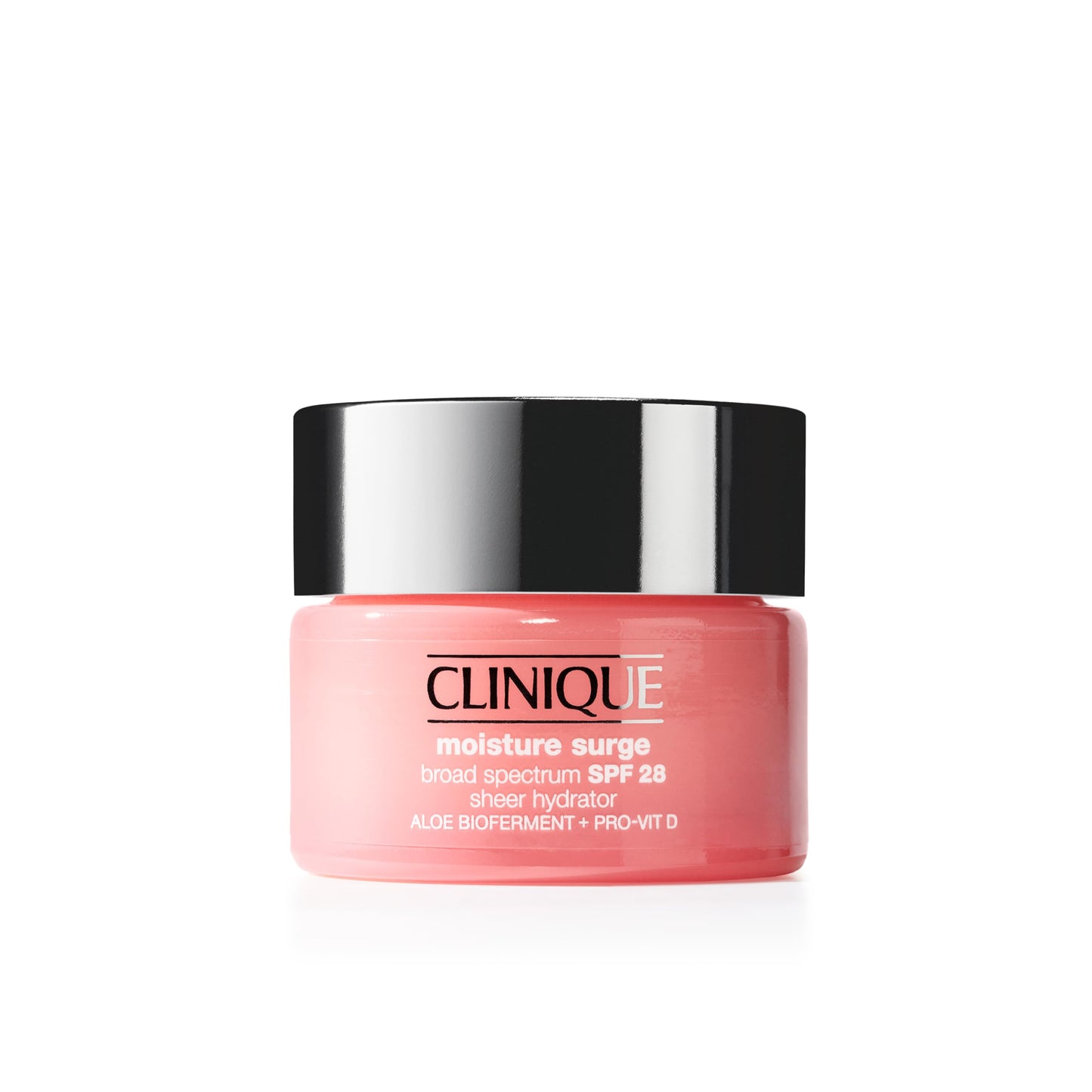 Clinique Moisture Surge Broad Spectrum SPF 28 Sheer Hydrator Face Moisturizer With Hyaluronic Acid, Aloe Bioferment + Provitamin D | Hydrating + Protecting, 1 Ounce