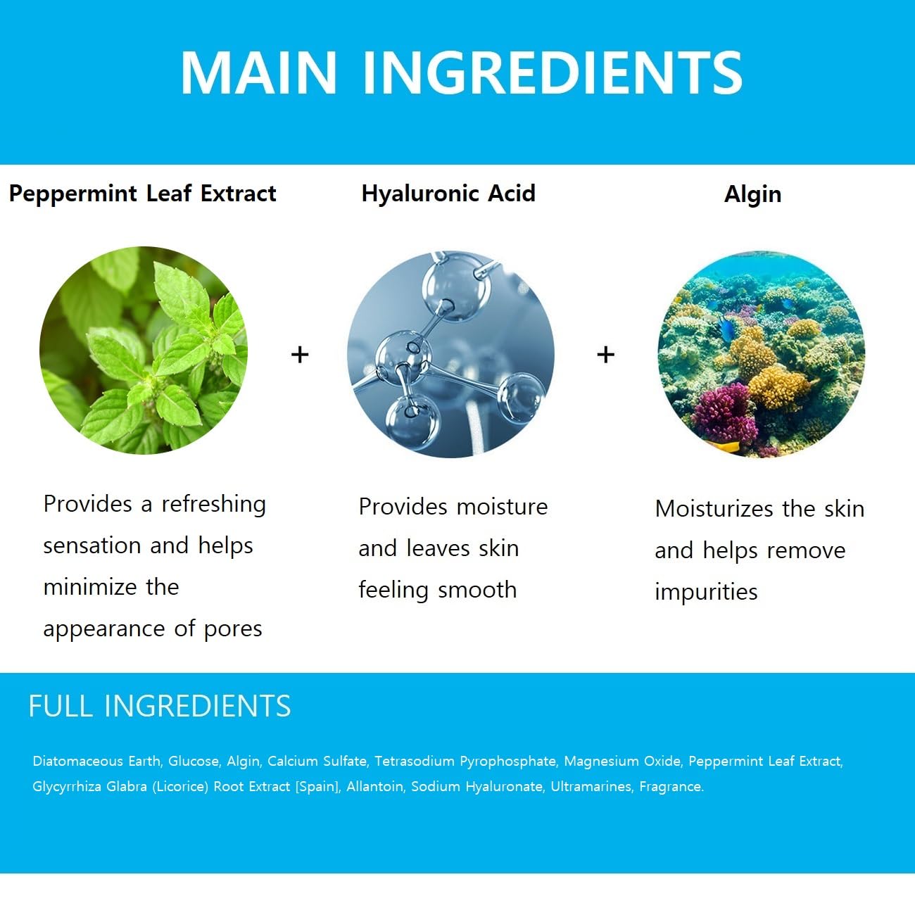 jNE Anskin Original Modeling Mask Powder Pack | Korean Skincare Face Pack for Calming Irritated Skin, Deep Hydration & Pore-Cleansing Care (35.27oz / 1kg, Cool Ice)