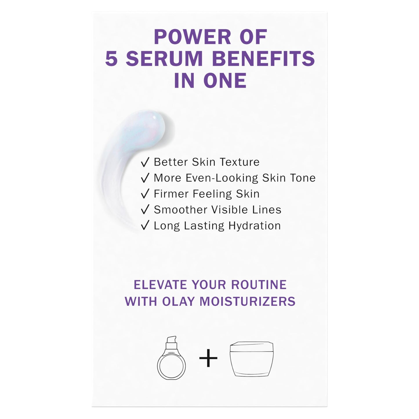 Olay Super Serum Trial Size - Niacinamide, Vitamin C & E, Collagen Peptide, AHA - 5-in-1 Skin Care Benefits - Healthy Glow, Brightening, Hydrating, Smoothing, Firming, Evens Tone, Anti-Aging, 0.4 Oz