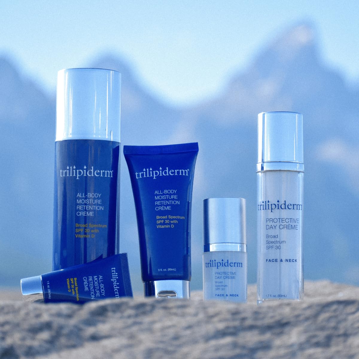 Trilipiderm Day Crème Mini .5oz, Broad Spectrum SPF 30 Protection and Anti-Aging Hyaluronic Acid On the Go All day, Travel Size