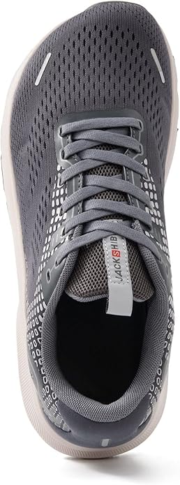 JACKSHIBO Wide Toe Box Shoes for Men Arch Support Shoes Wide Width Sneakers for Running Walking Athletic Tennis Orthopedic Plantar Fasciitis Workout with Thick Cushioned Zero Drop Sole