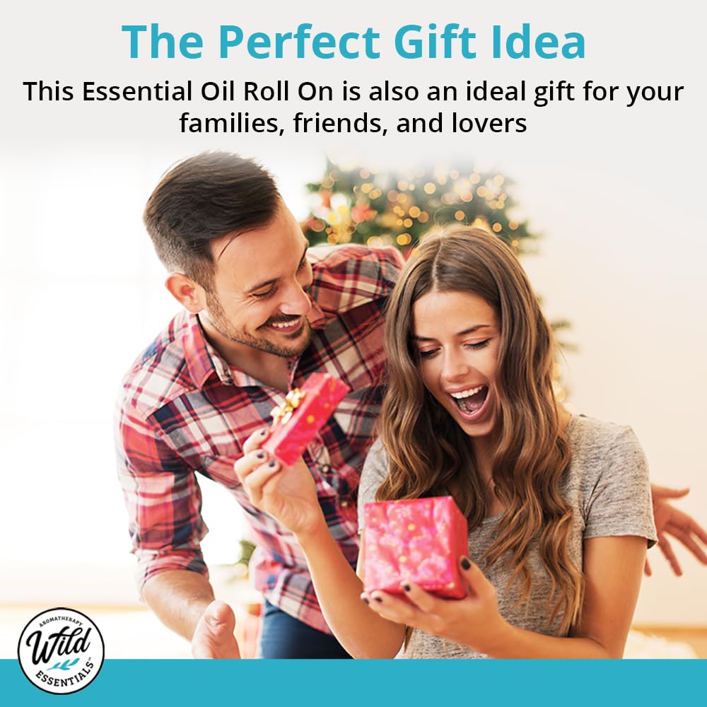 Wild Essentials Motion Ease Essential Oil Roll On, 10ml Motion Sickness, Nausea, Upset Stomach, Vertigo, Dizzy, Seasick, Carsick, Made with Organic Jojoba Oil, Ready to Use, Moisturizer, All Natural