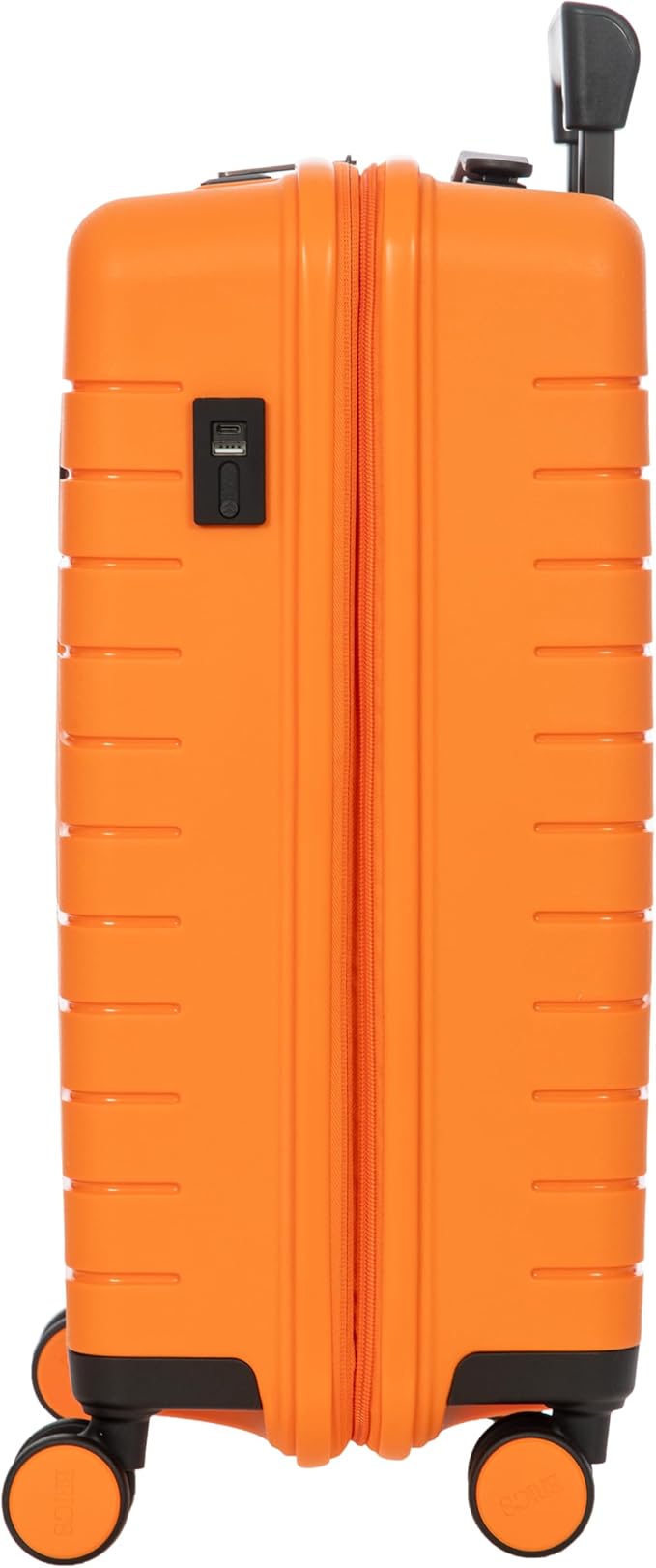 Bric's B|Y Ulisse Spinner Suitcase - 21" Inch Carry-On Luggage - Hard Exterior and TSA-Approved Lock - Orange