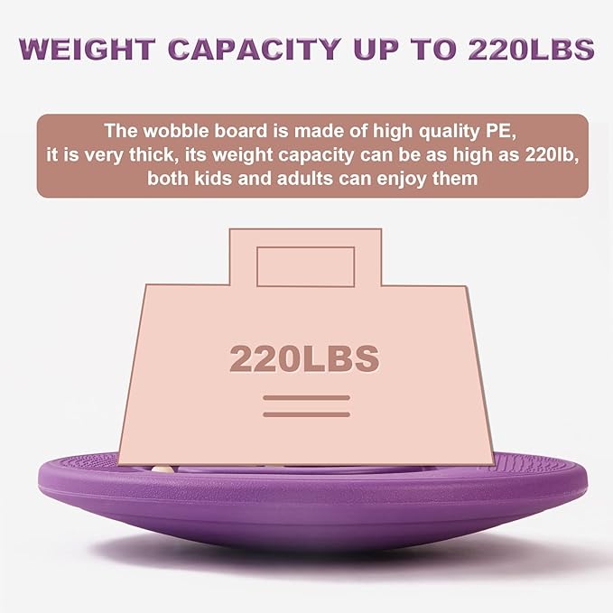 Kids Maze Balance Board - Wobble Trainer for Ski Surf Snowboard, Non-Slip Sensory Rocker Ages 3-12, Core Therapy & Skate Prep