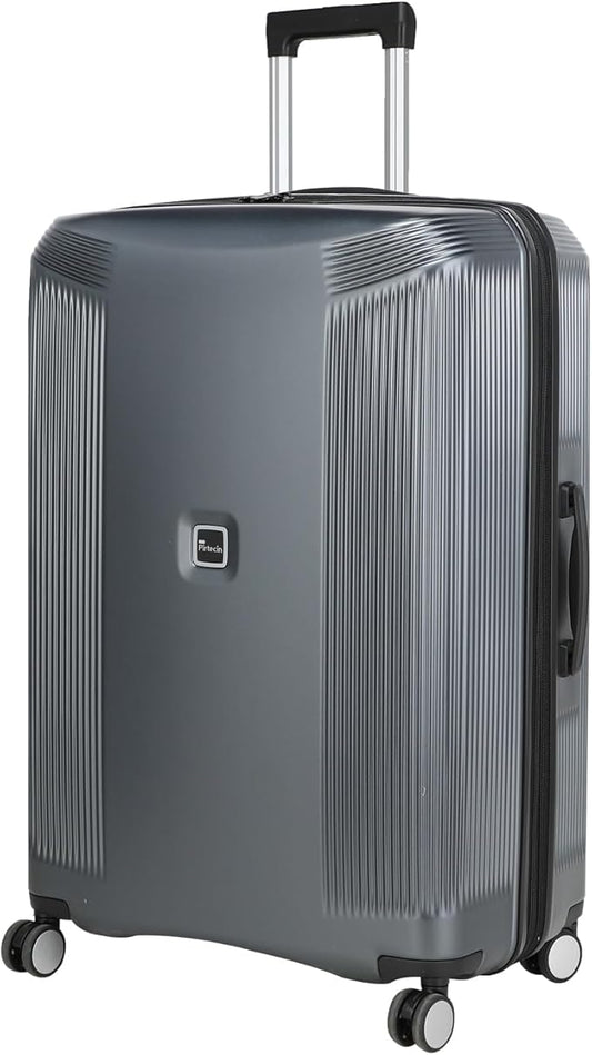 28 Inch Luggage with Spinner Wheels, Lightweight Expandable PC Hardside Large Checked Luggage with TSA Lock, Durable Rolling Suitcase, Gray